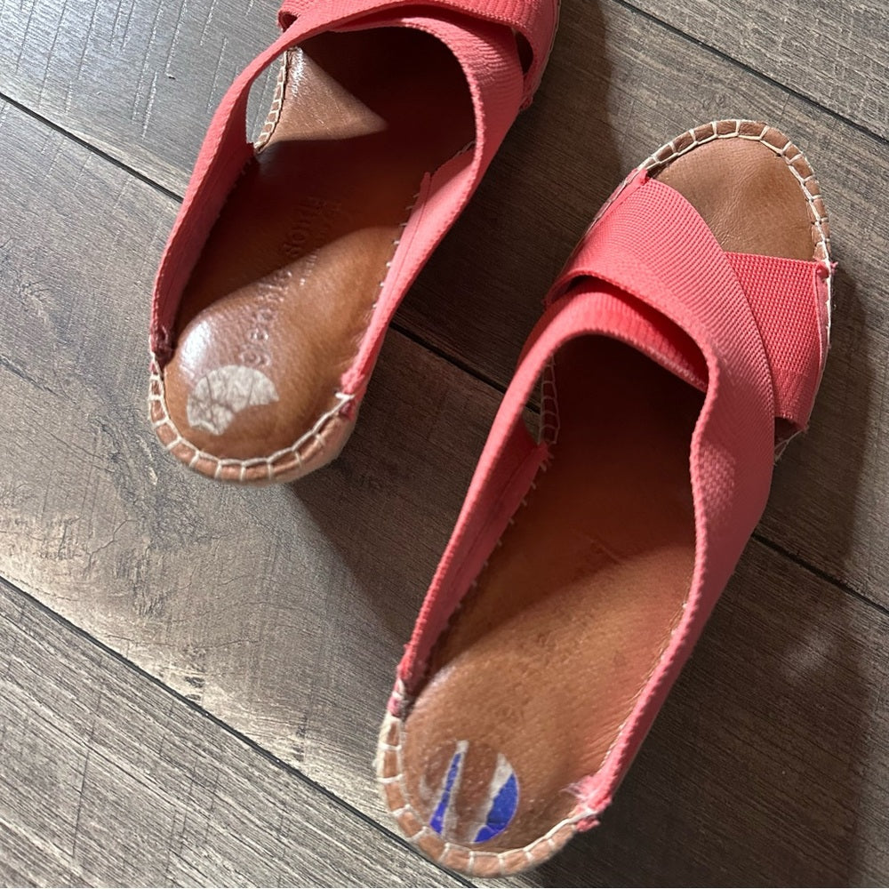 Gentle Souls Espadrille Wedge Sandals