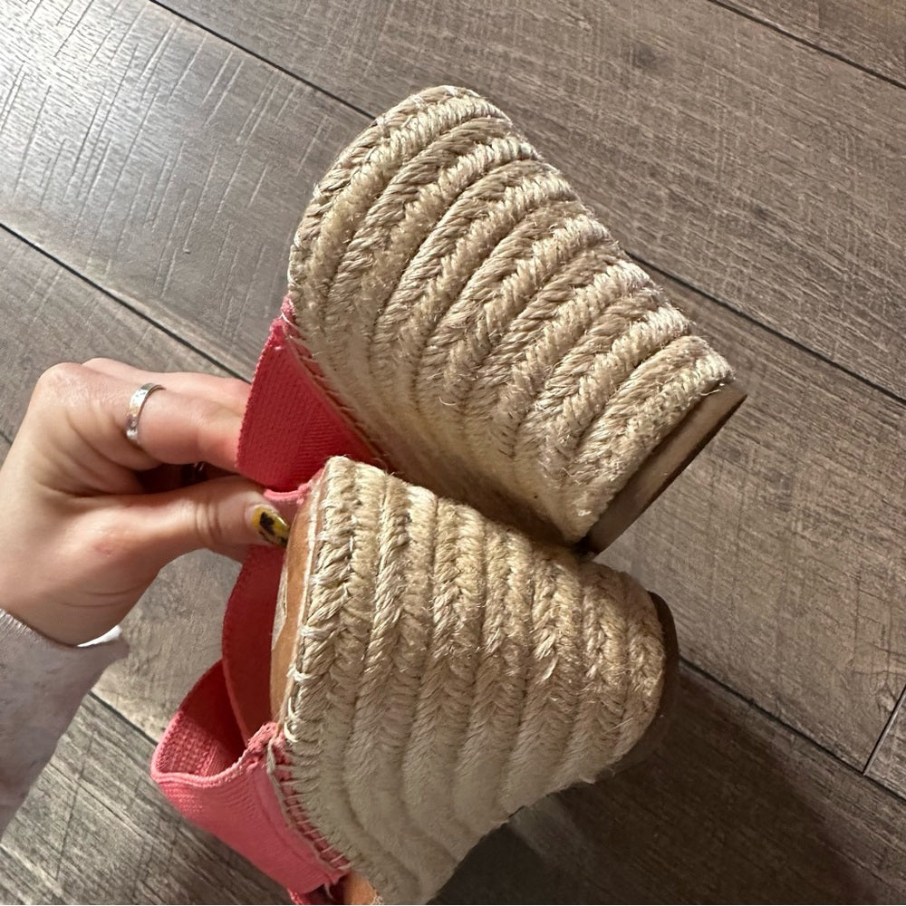 Gentle Souls Espadrille Wedge Sandals