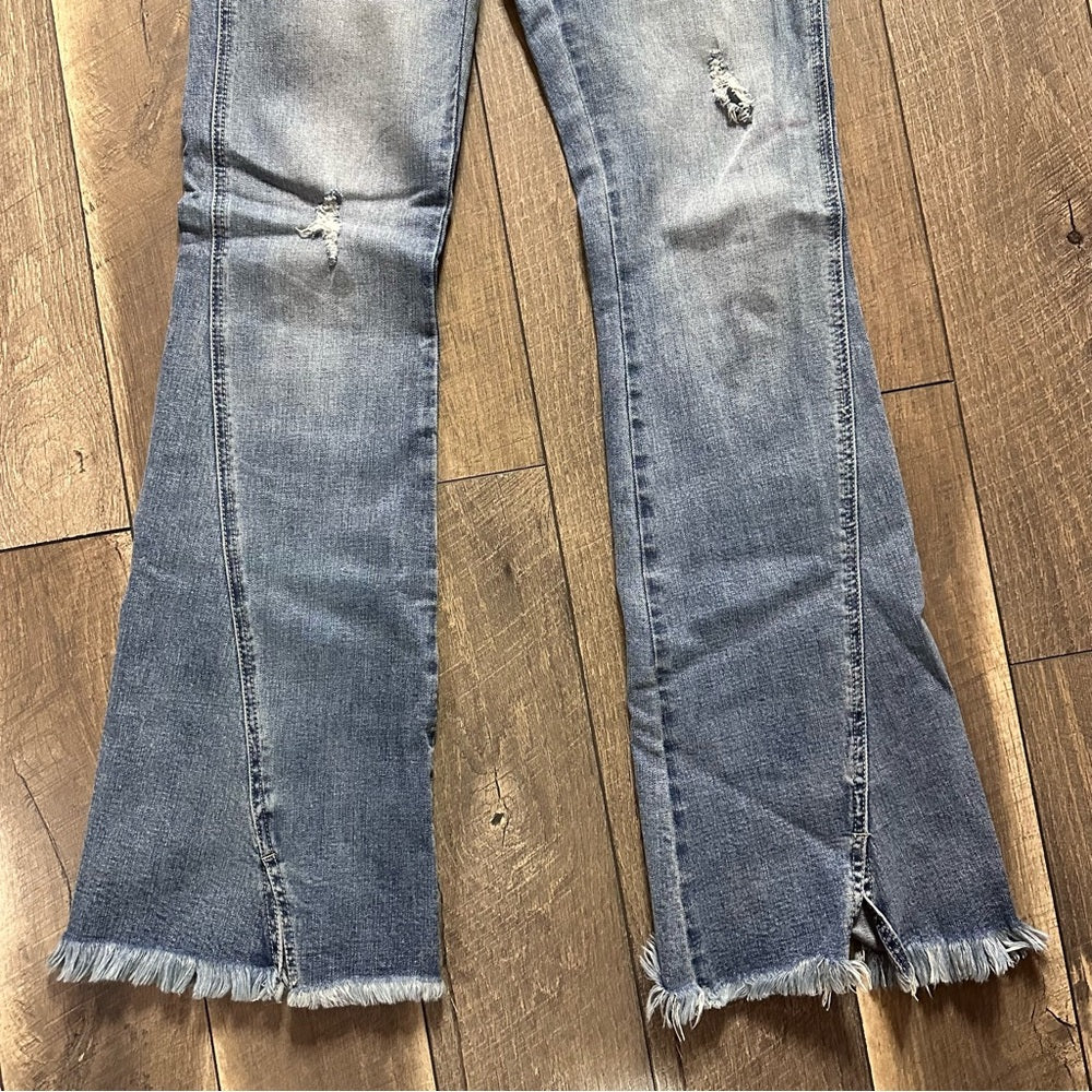 KanCan Dunkirk High Rise Twisted Inseam Flares