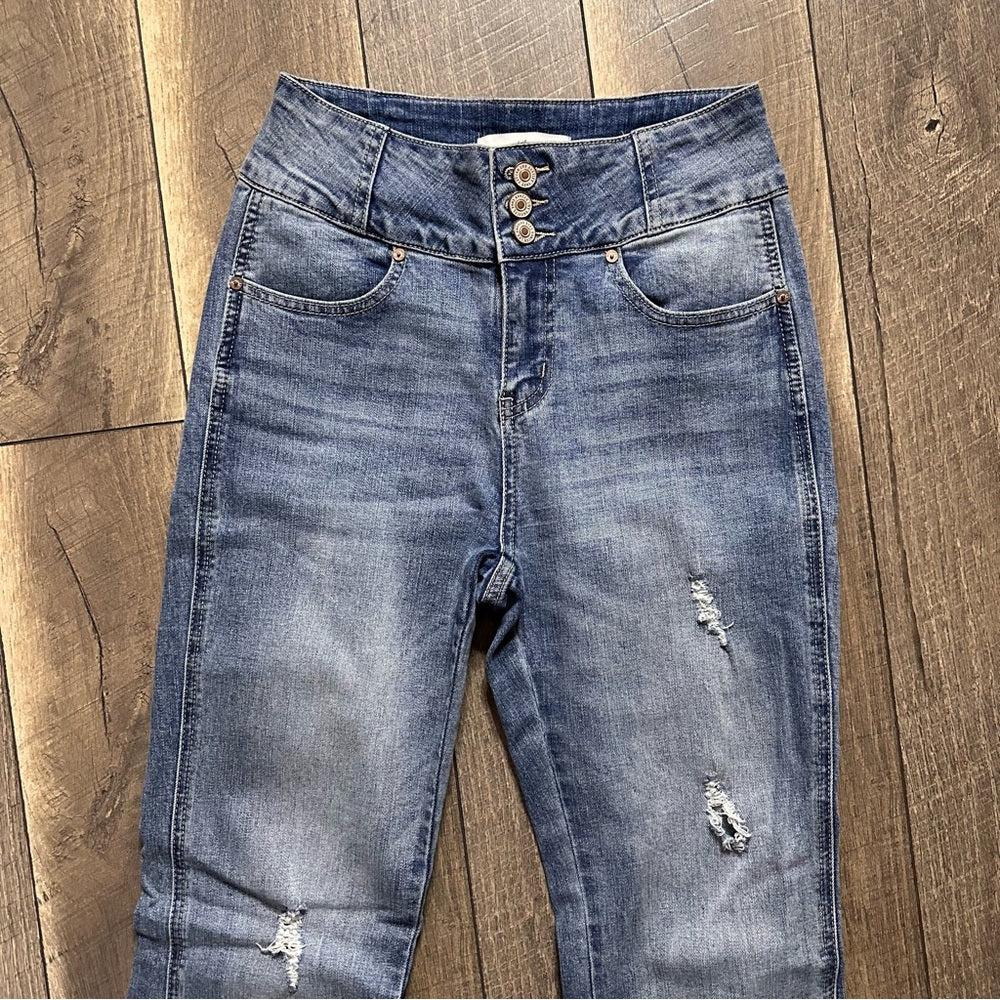 KanCan Dunkirk High Rise Twisted Inseam Flares