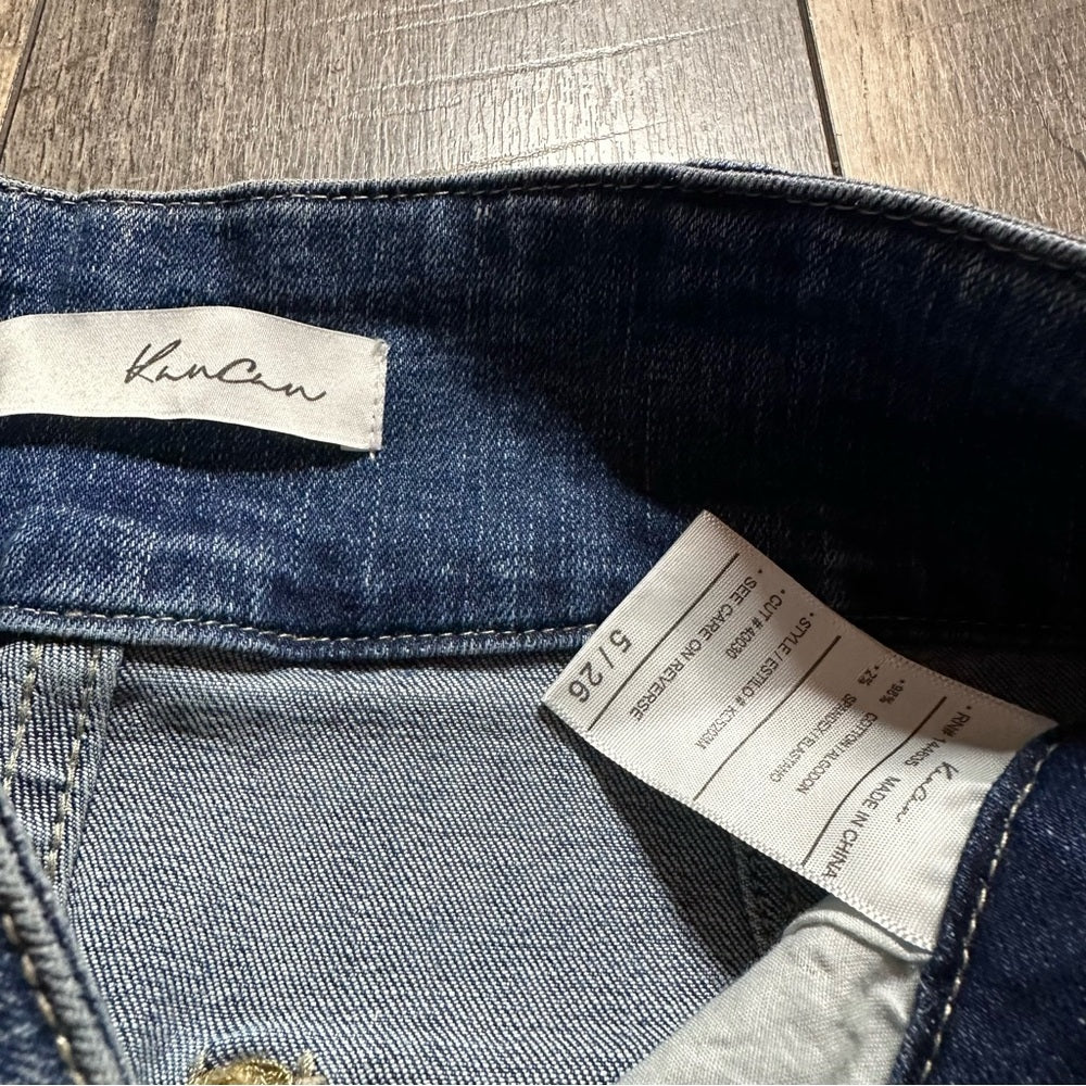 KanCan Dunkirk High Rise Twisted Inseam Flares