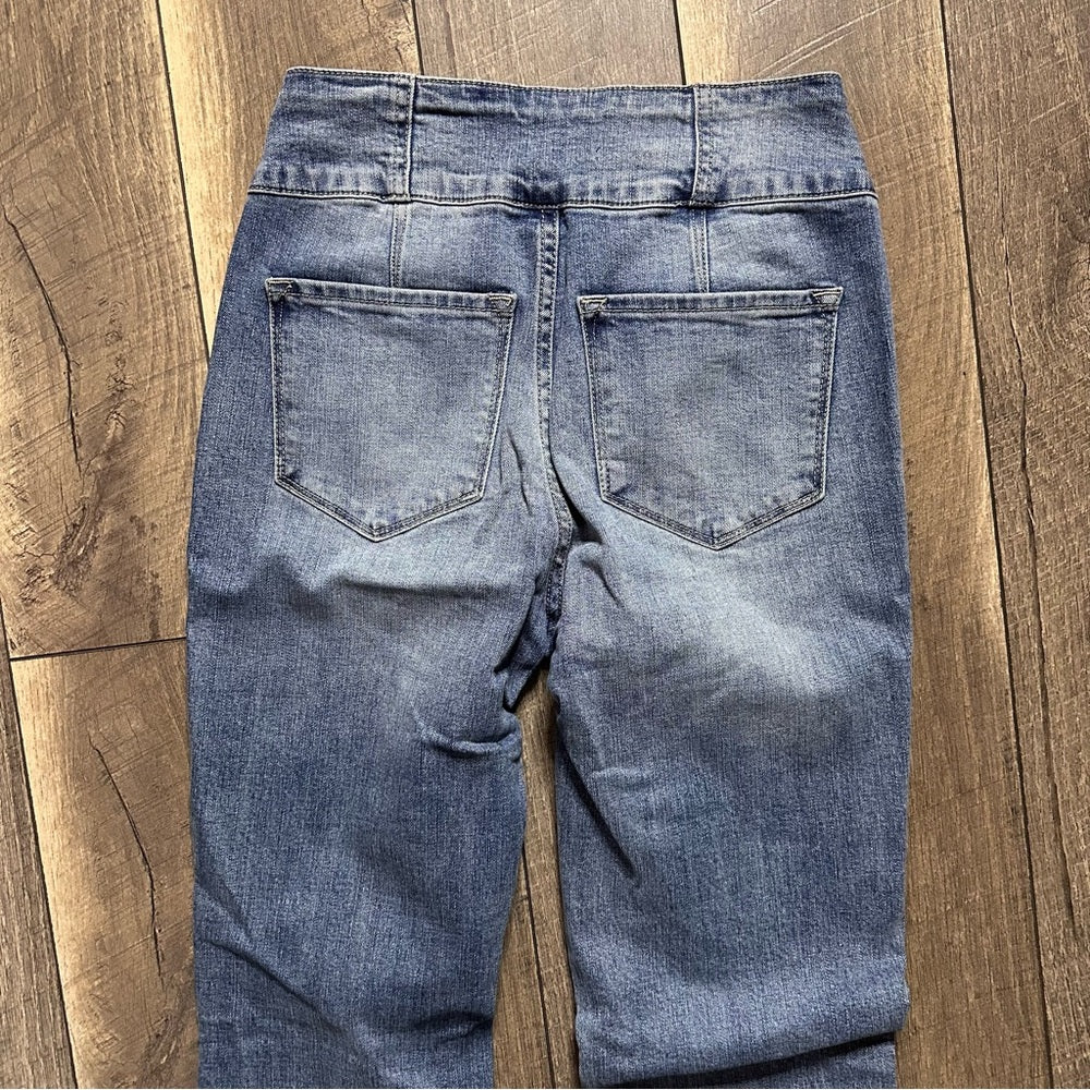 KanCan Dunkirk High Rise Twisted Inseam Flares