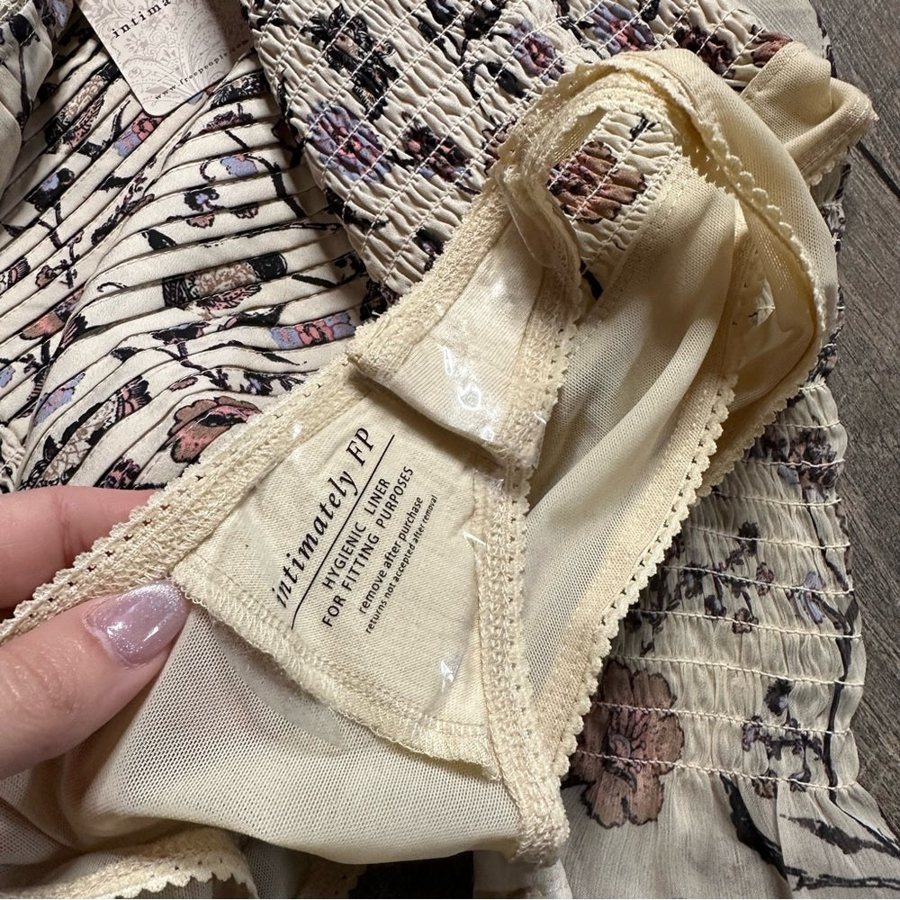 Free People Brunch Date Long Sleeve Bodysuit