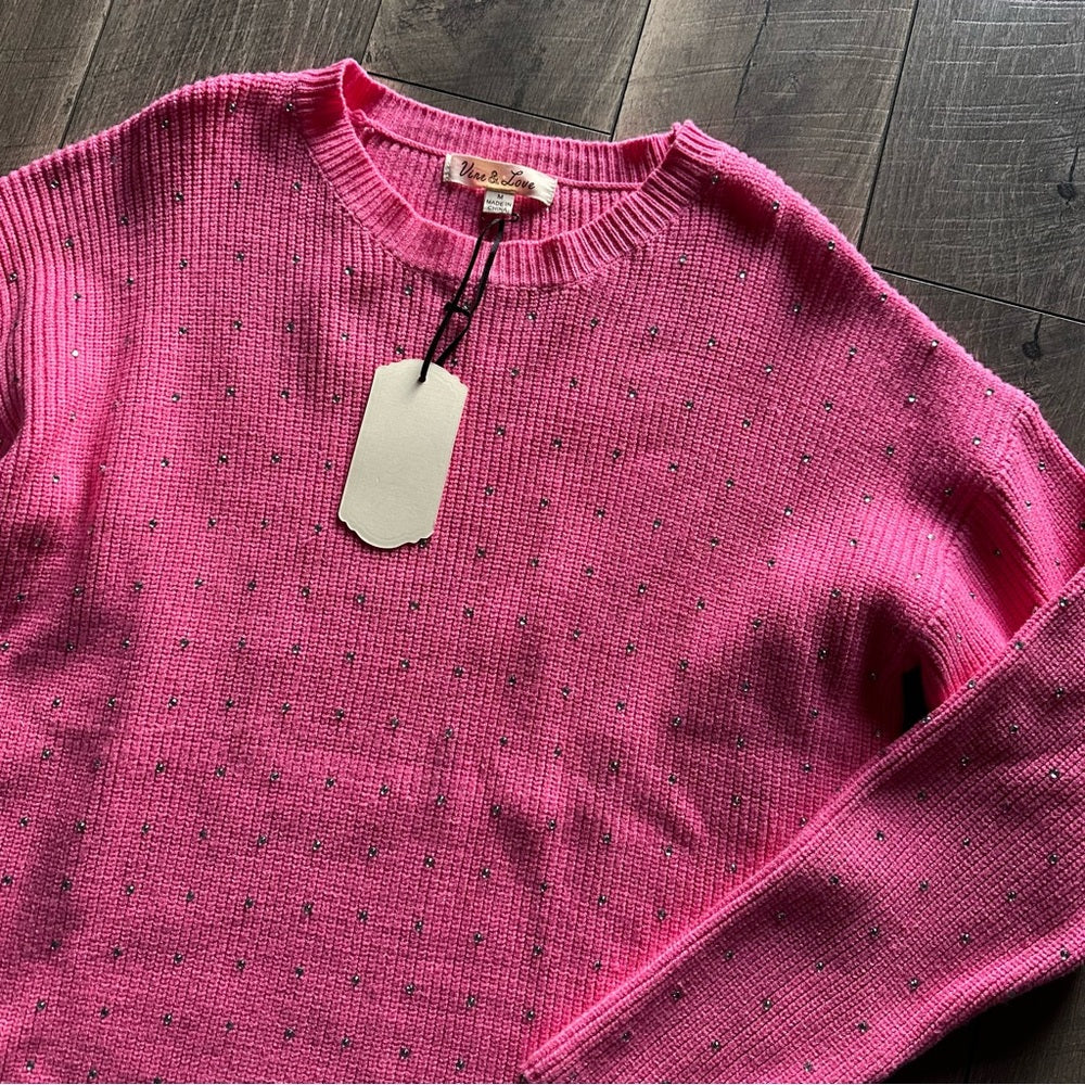 Vine & Love Studded Sweater