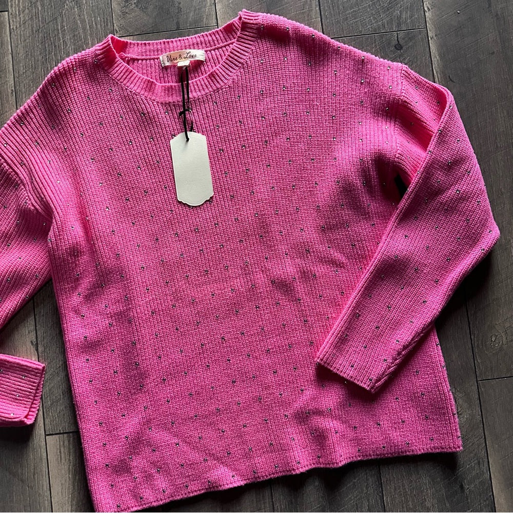 Vine & Love Studded Sweater