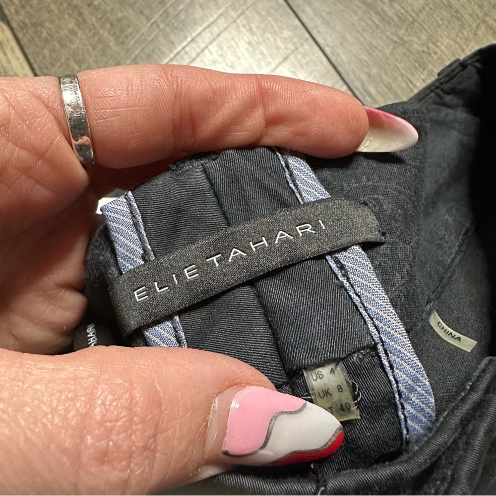 🖤Elie Tahari Black Adena Flare Pants