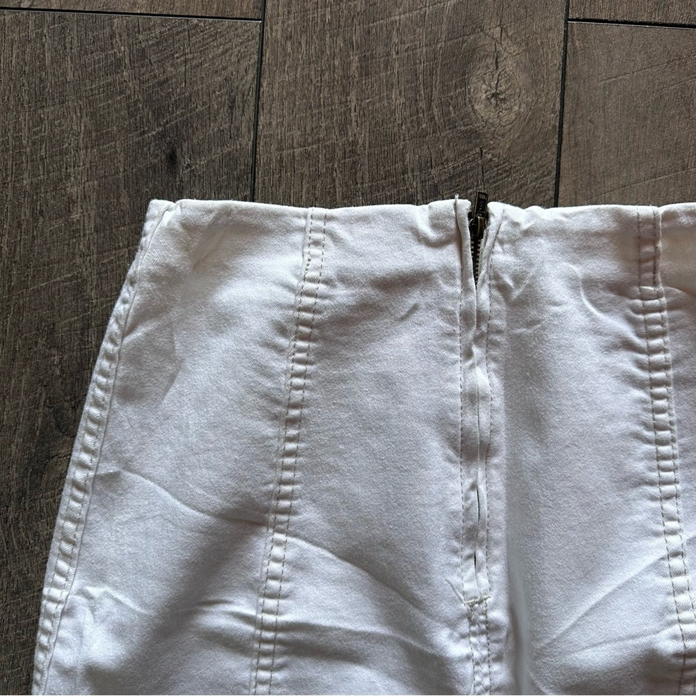 Free People White Mini Skirt