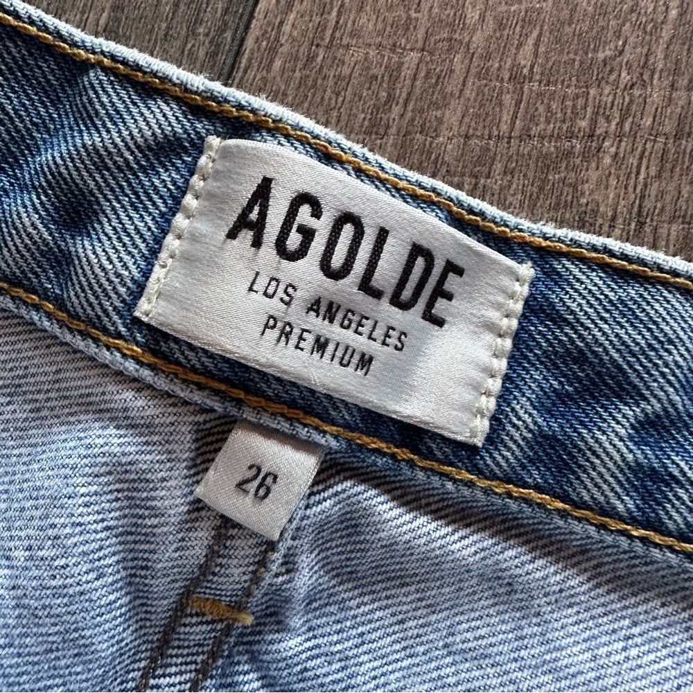 Agolde Parker Vintage Cut Off Denim Shorts