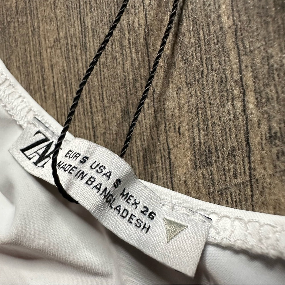 Zara White Tank Bodysuit