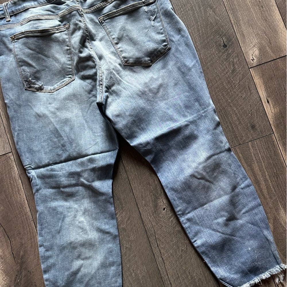 Judy Blue Plus Size Mid Rise Monroe Distressed Boyfriend Mom Jeans