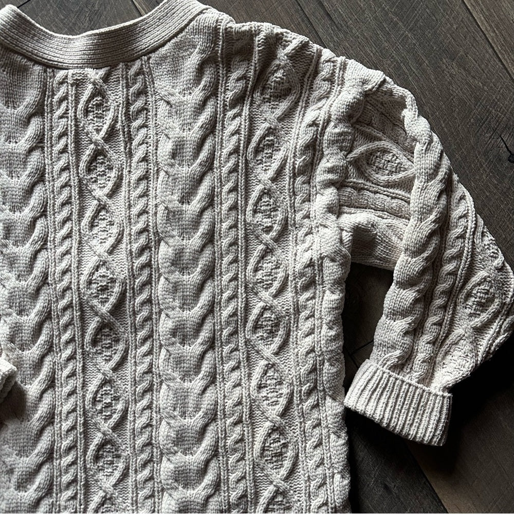 Abercrombie & Fitch Cozy Knit Button Down Sweater