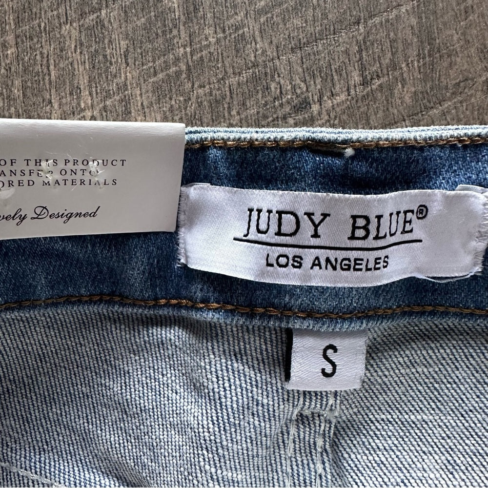 Judy Blue Two-Tone Hi Rise Shorts