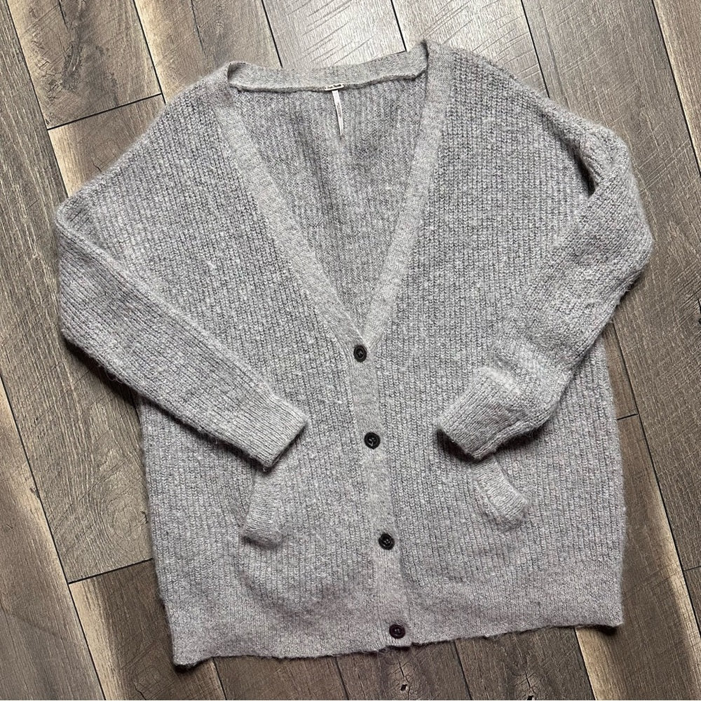 Free People Alpaca/Mohair Button Down Sweater