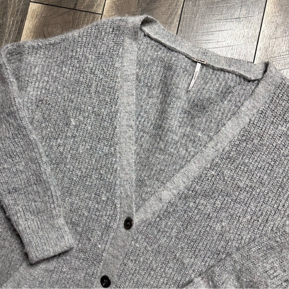 Free People Alpaca/Mohair Button Down Sweater