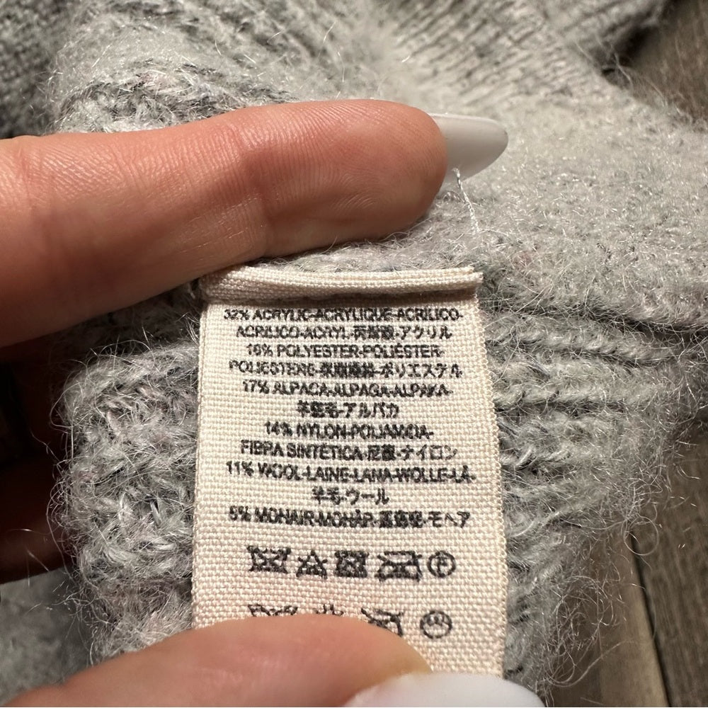 Free People Alpaca/Mohair Button Down Sweater