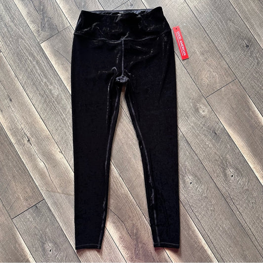 Good American Crushed Velour Leggings