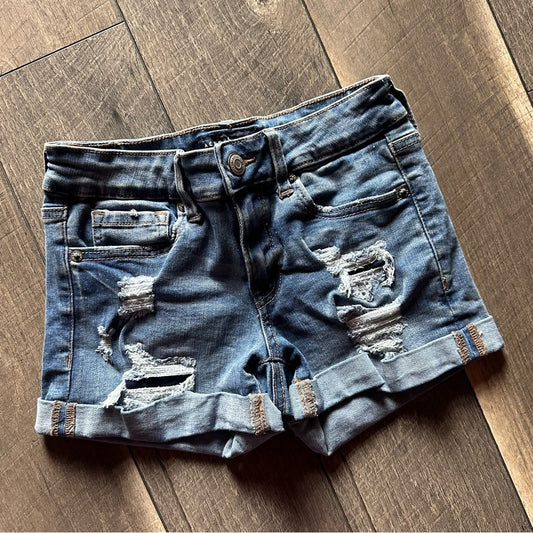 Aeropostale Low Rise Midi Shorts