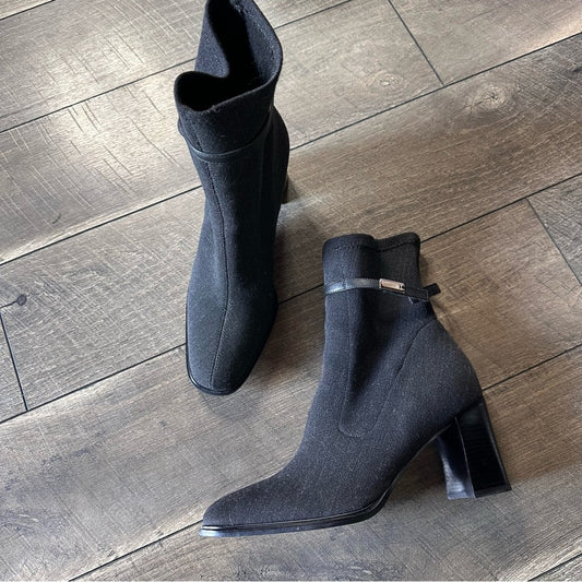 Etienne Aigner Moonlight Fabric Block Heels