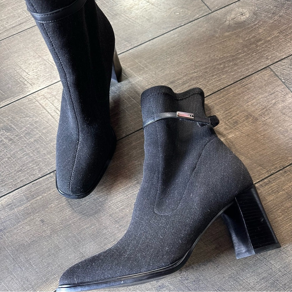 Etienne Aigner Moonlight Fabric Block Heels