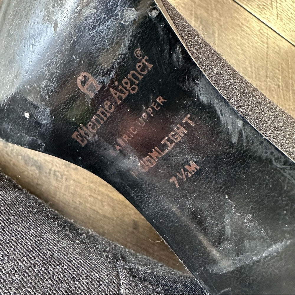 Etienne Aigner Moonlight Fabric Block Heels