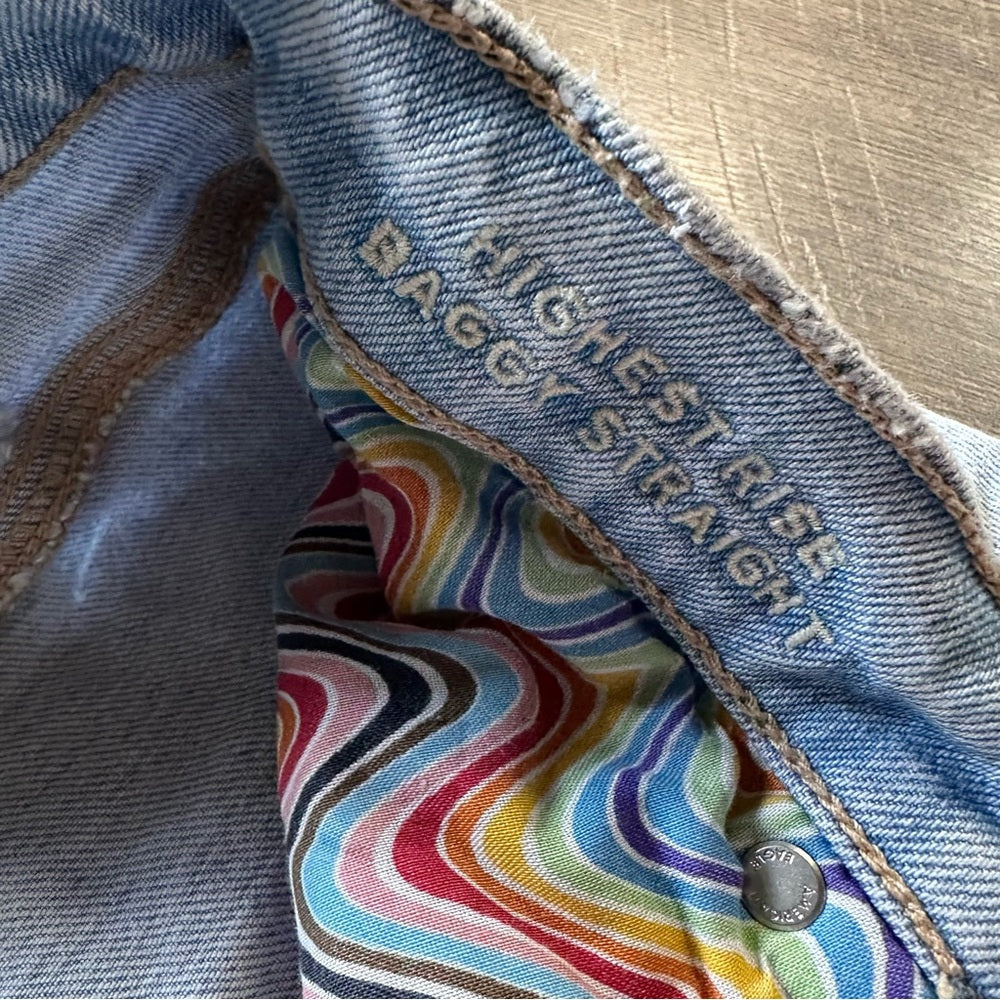 American Eagle PRIDE 🏳️‍🌈 Highest Rise Baggy Straight Leg Jeans