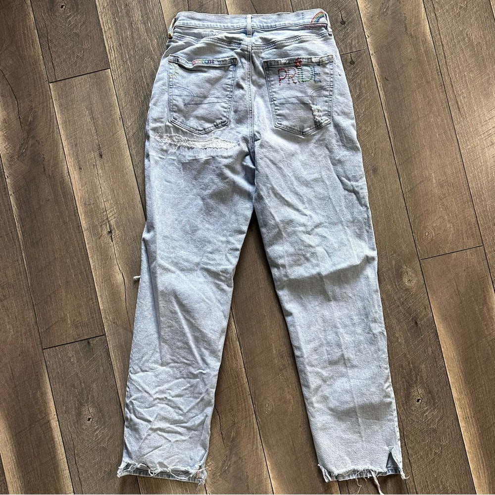 American Eagle PRIDE 🏳️‍🌈 Highest Rise Baggy Straight Leg Jeans