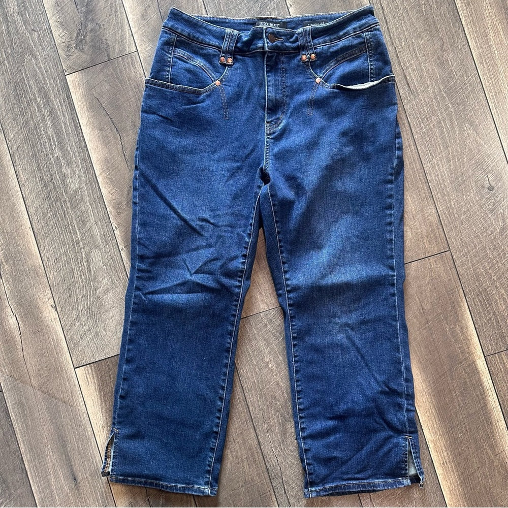 Judy Blue Hi Rise Crop Straight Leg Jeans