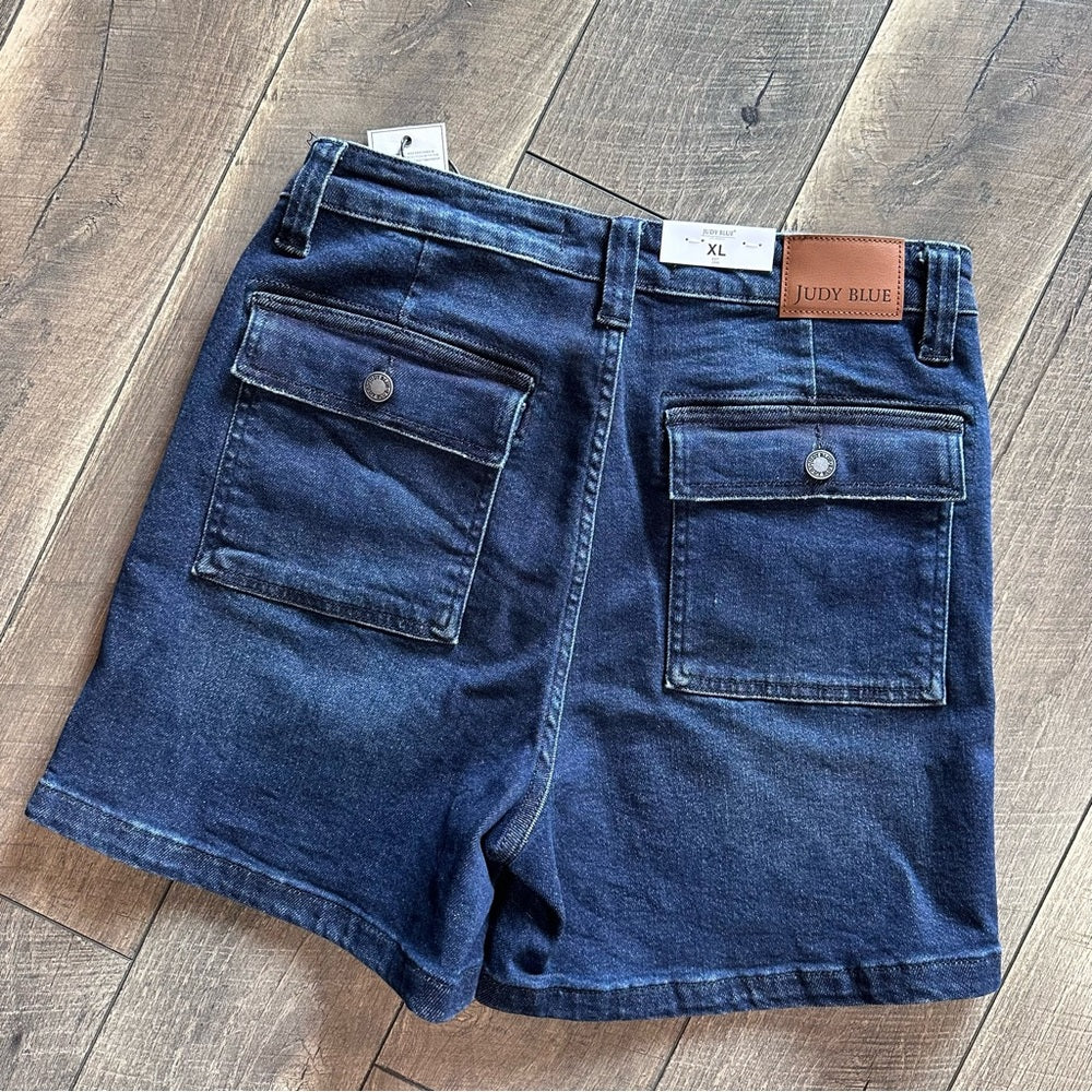 Judy Blue Dress Me Up Hi Rise Pocket Flap Shorts