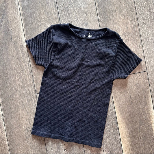 Free People Intimately Waffleknit Short Sleeve Top