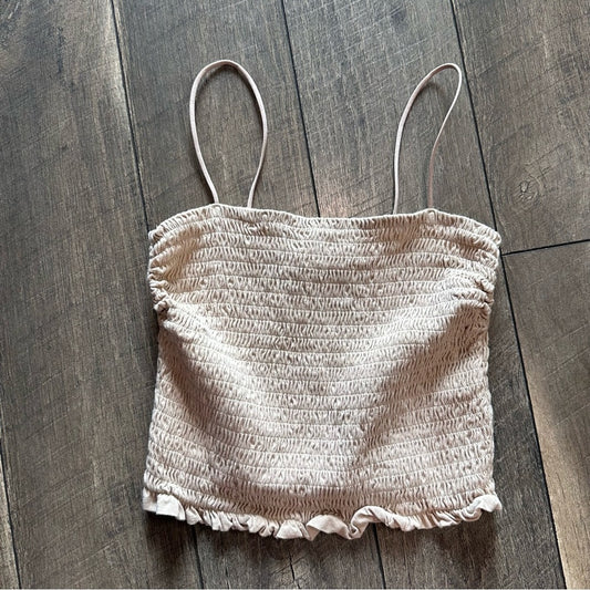 Abercrombie Smocked Crop Tank
