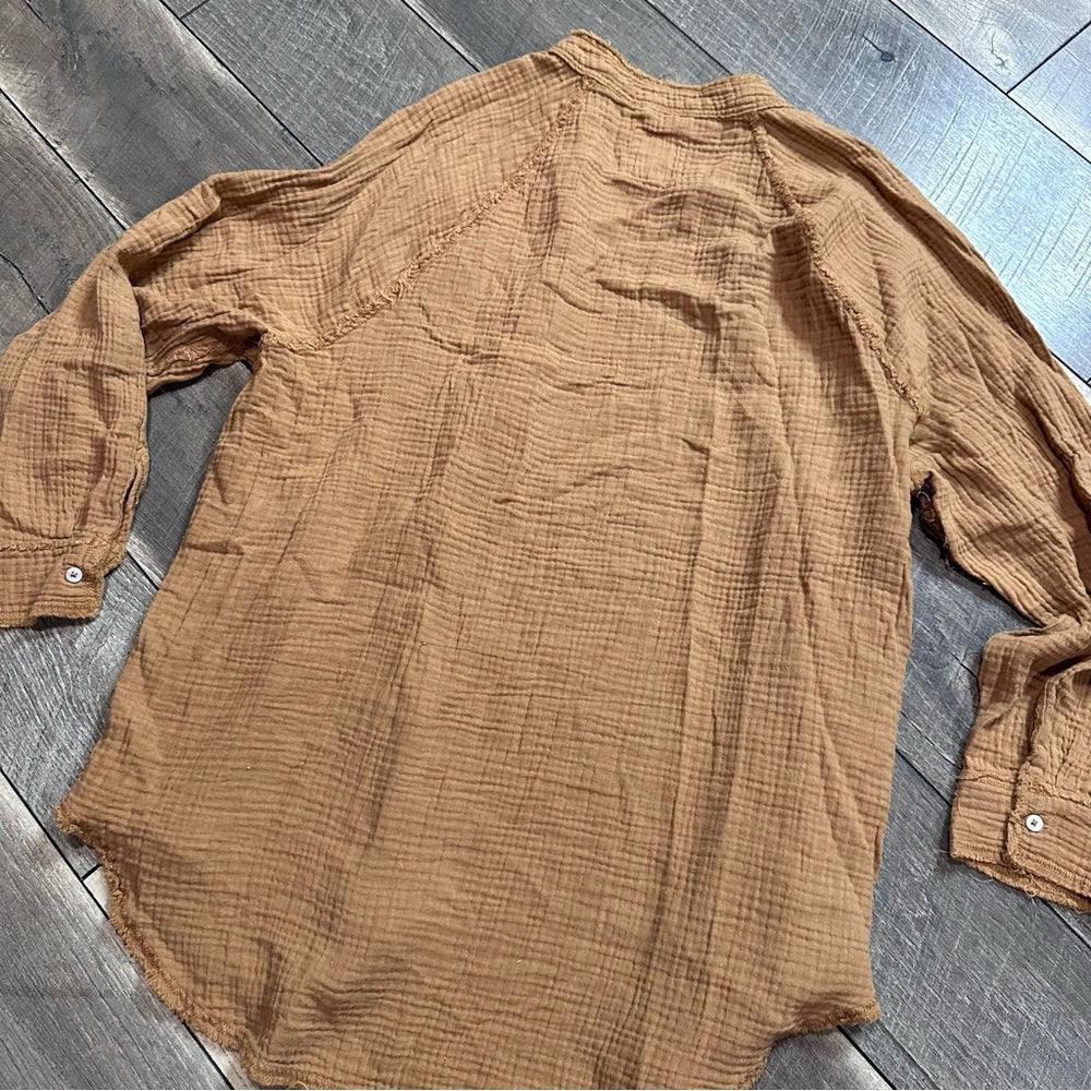 Aerie Cotton Gauze Button Down