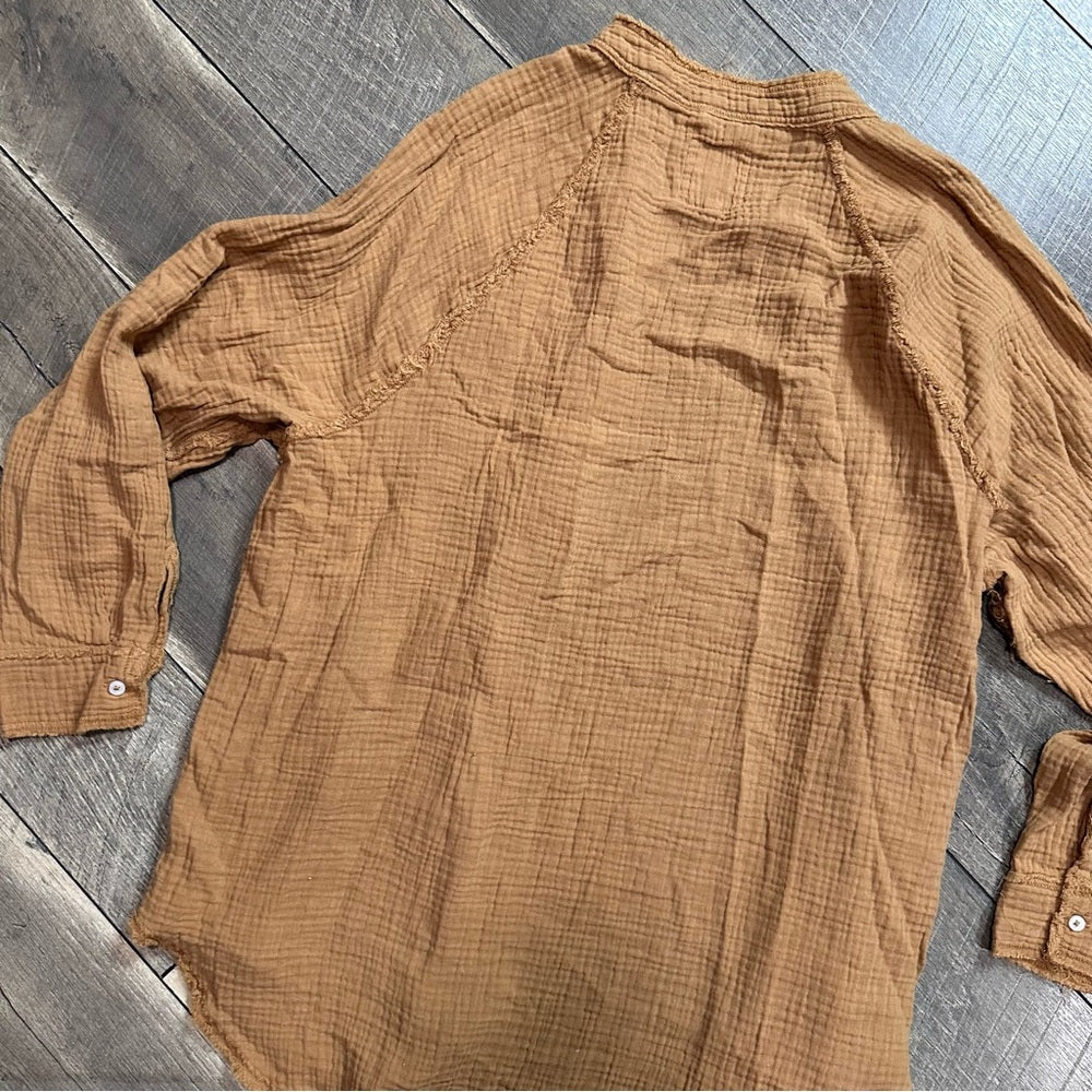 Aerie Cotton Gauze Button Down