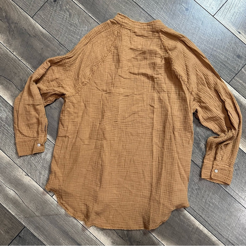 Aerie Cotton Gauze Button Down