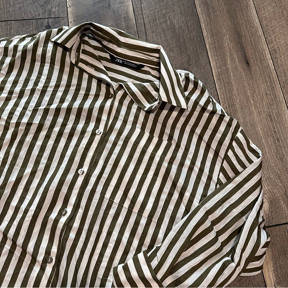 Zara Striped Button Down