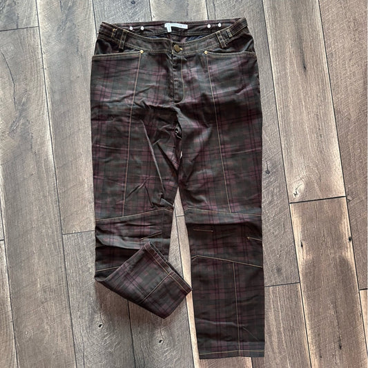 10 Crosby Derek Lam Plaid Straight Leg Pants