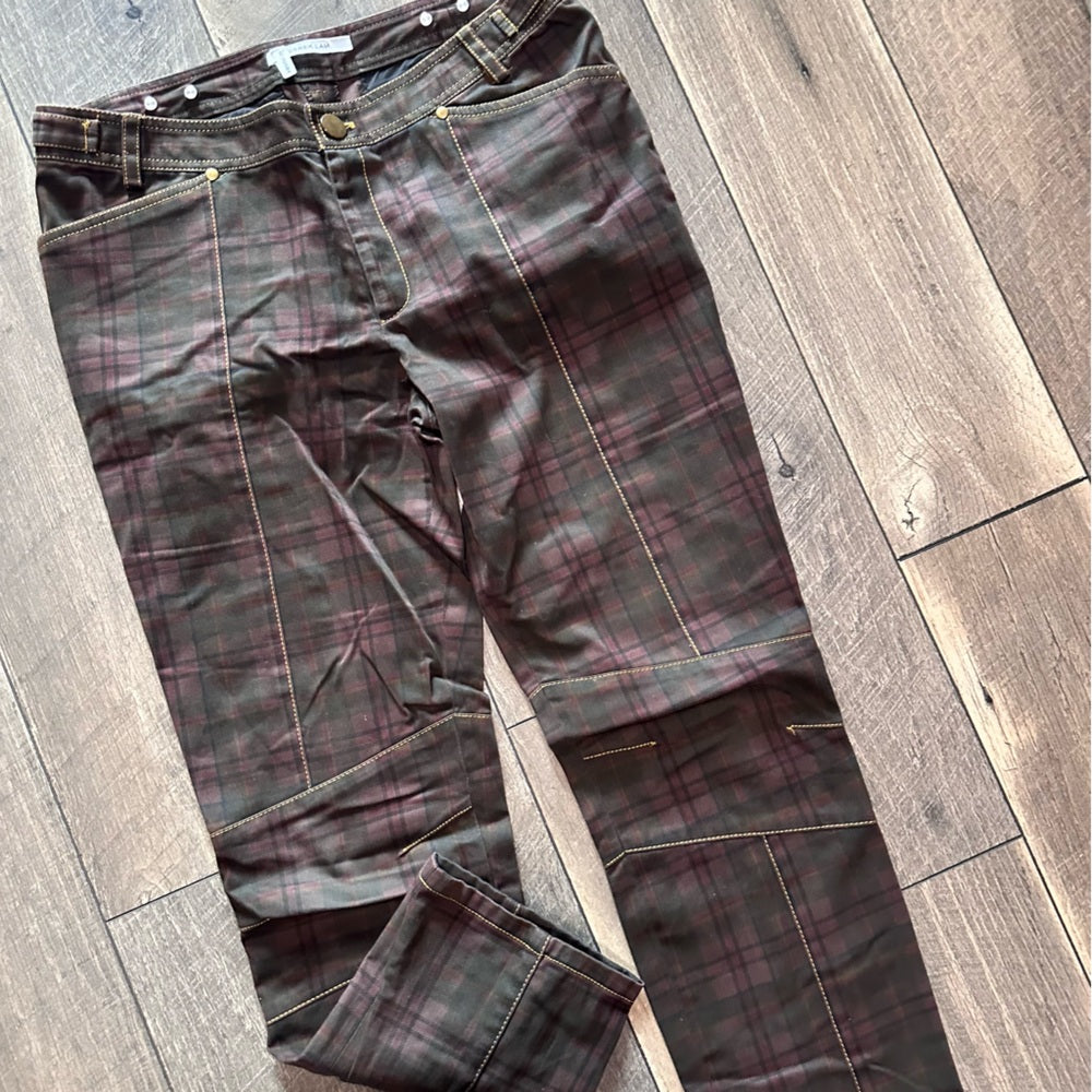 10 Crosby Derek Lam Plaid Straight Leg Pants