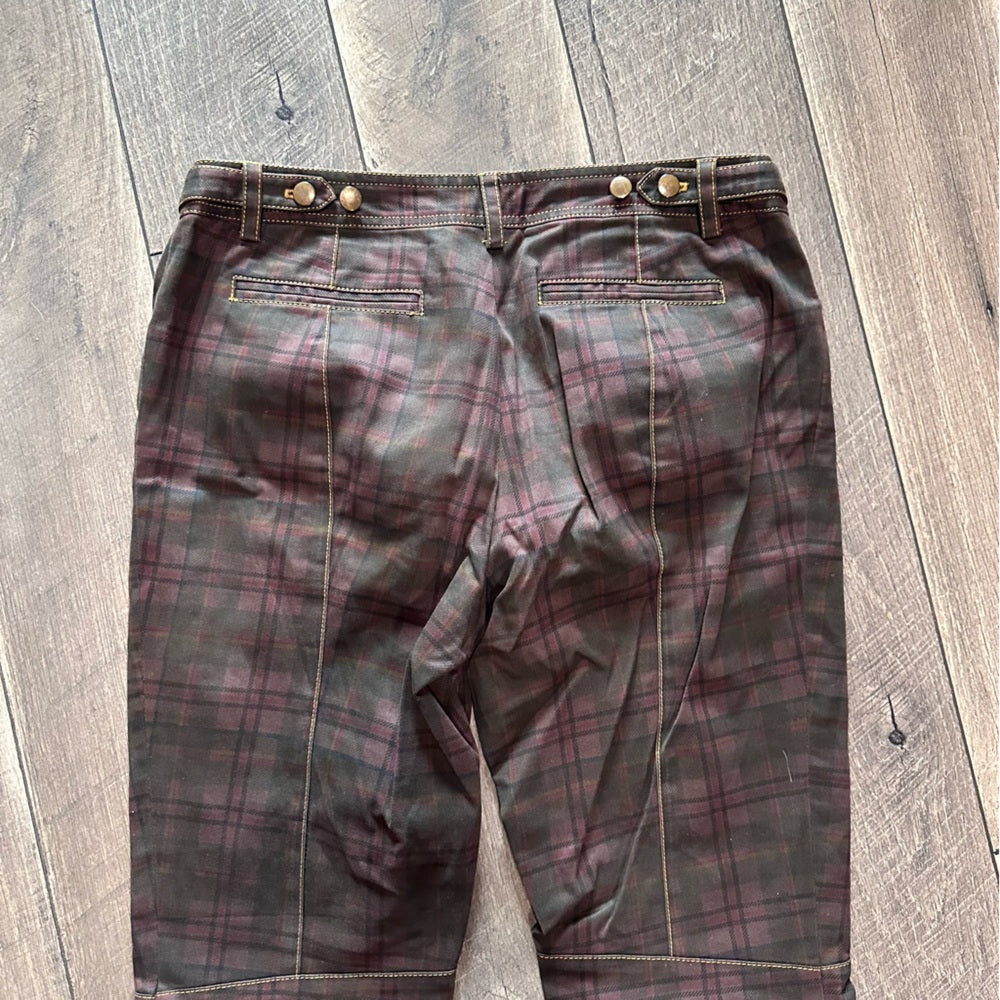 10 Crosby Derek Lam Plaid Straight Leg Pants