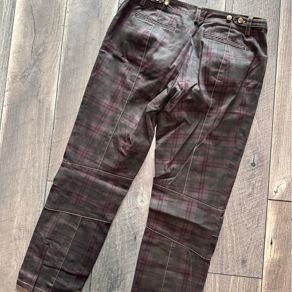 10 Crosby Derek Lam Plaid Straight Leg Pants