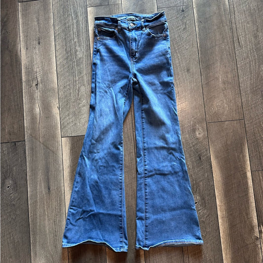 American Eagle Super Hi Rise Flares