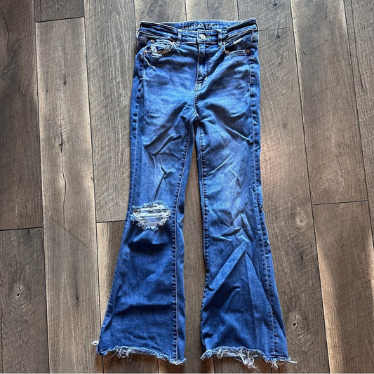 American Eagle Super Hi Rise Flares