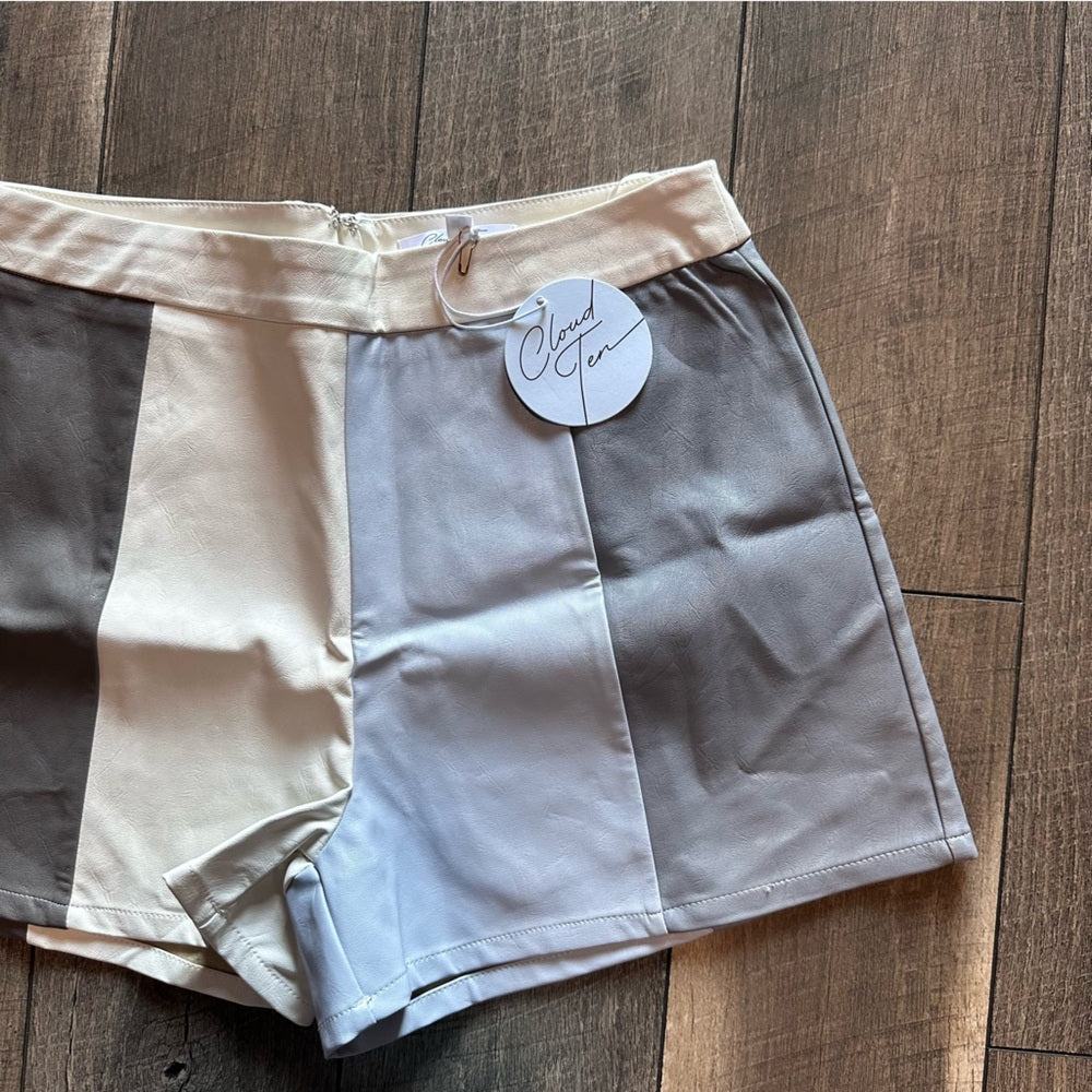 Cloud Ten Faux Leather Shorts