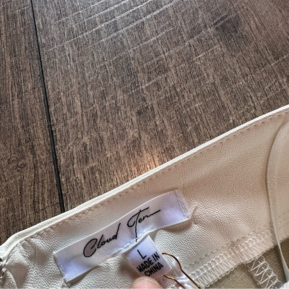 Cloud Ten Faux Leather Shorts