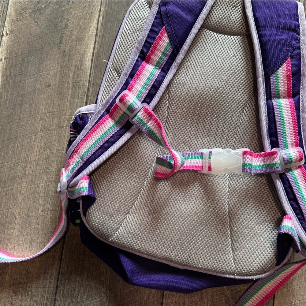 Pottery Barn Kids Mackenzie Rainbow Heart Galaxy Glow-in-the-Dark Backpack