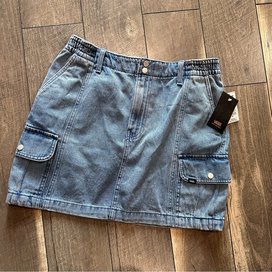 Vans Denim Cargo Mini Skirt