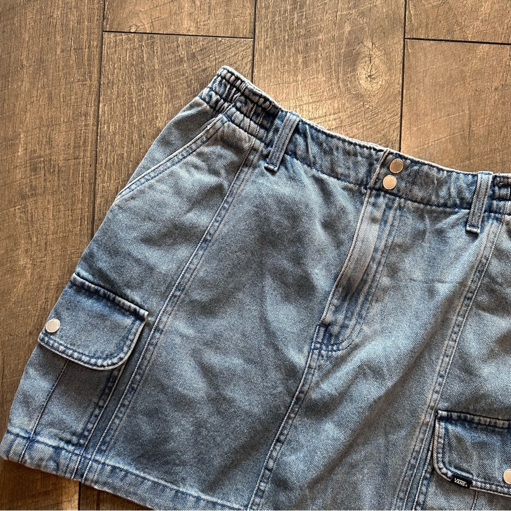 Vans Denim Cargo Mini Skirt