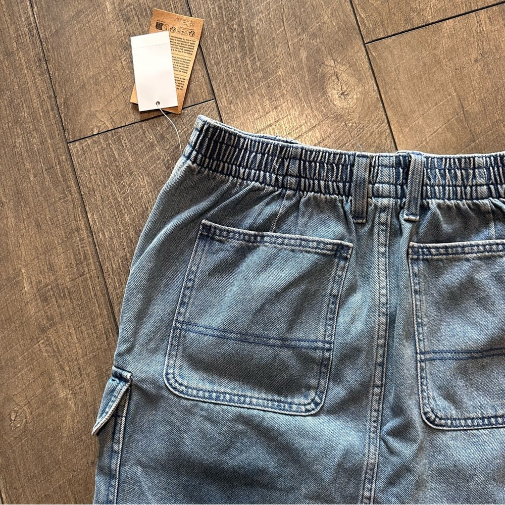 Vans Denim Cargo Mini Skirt
