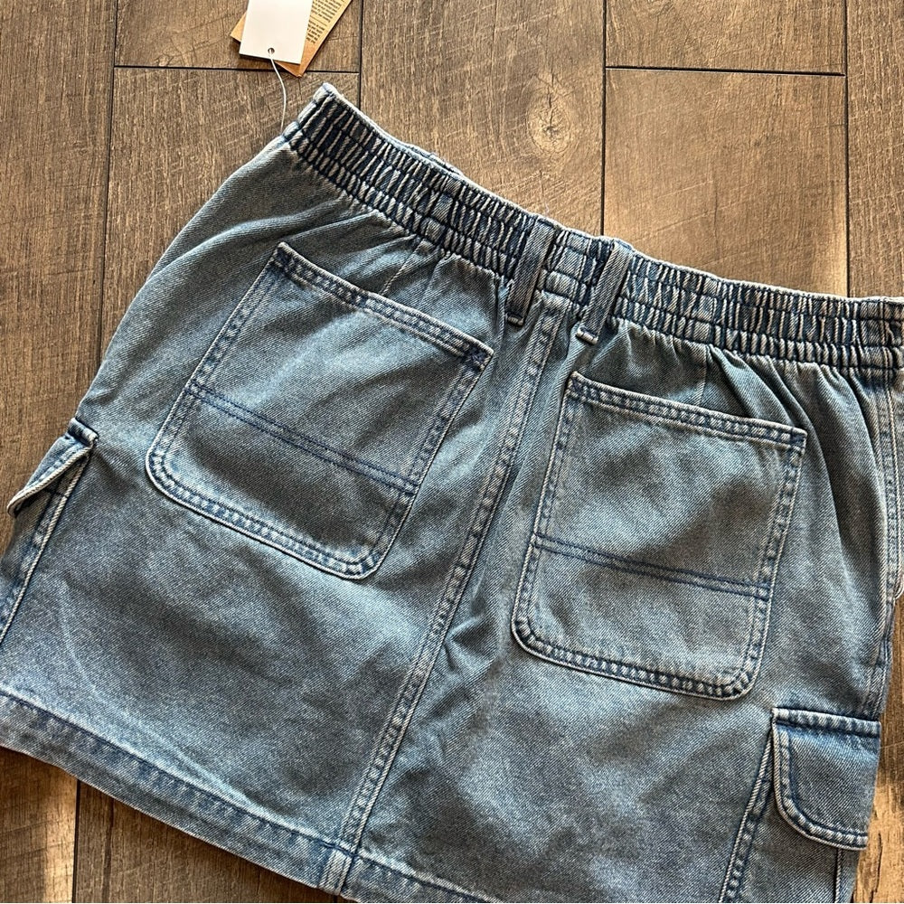 Vans Denim Cargo Mini Skirt