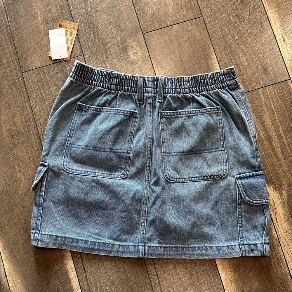 Vans Denim Cargo Mini Skirt