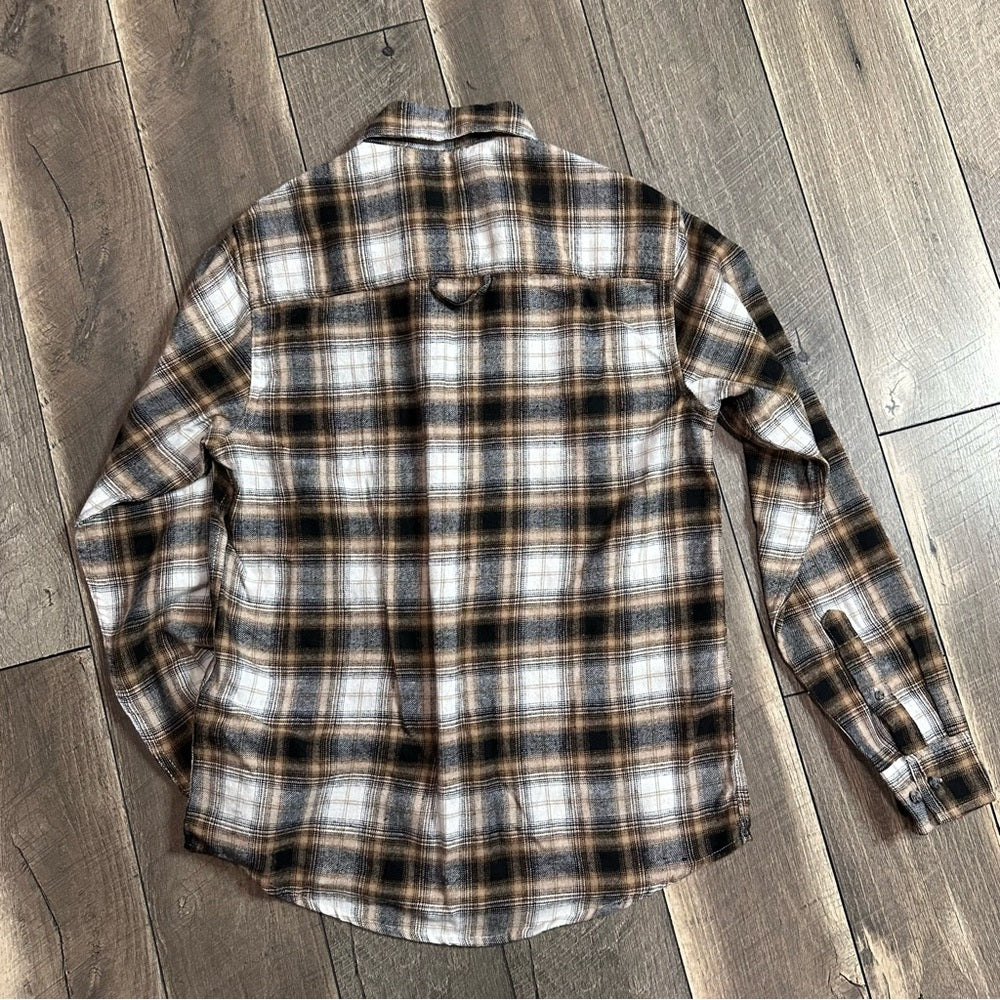 Trade Mark Visitor Premium Plaid Button Down