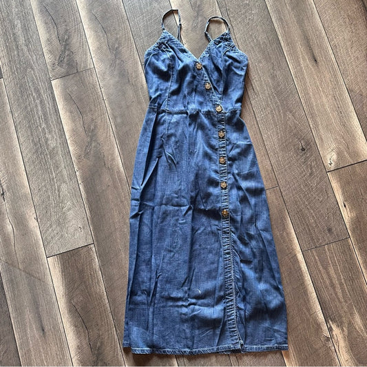 Abercrombie & Fitch Soft Denim Maxi Dress